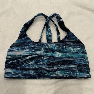 Lululemon Athletica Blue Marble Sports Bra